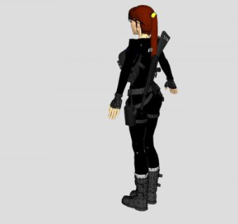 萨卡特卡斯州女警SU模型下载_sketchup草图大师SKP模型