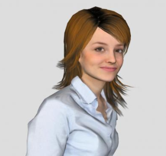 外国3D女人SU模型下载_sketchup草图大师SKP模型