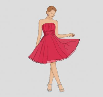 洛丽塔女孩SU模型下载_sketchup草图大师SKP模型