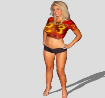 欧美写实女性SU模型下载_sketchup草图大师SKP模型