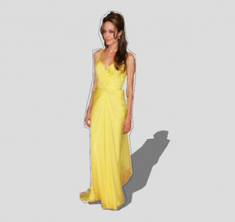 朱莉演员人物SU模型下载_sketchup草图大师SKP模型