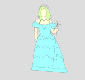 魔女葛琳达SU模型下载_sketchup草图大师SKP模型