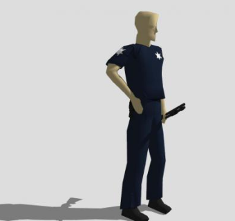 持械男人SU模型下载_sketchup草图大师SKP模型