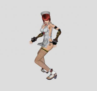 护士女角色SU模型下载_sketchup草图大师SKP模型
