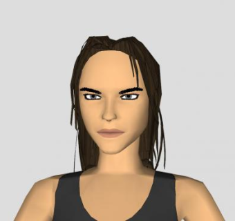 女警人员SU模型下载_sketchup草图大师SKP模型