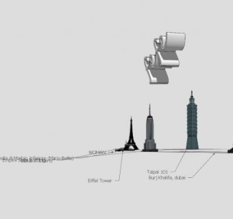 自由女神像等建筑SU模型下载_sketchup草图大师SKP模型