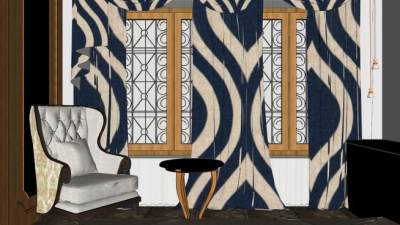 国王卧室装修SU模型下载_sketchup草图大师SKP模型