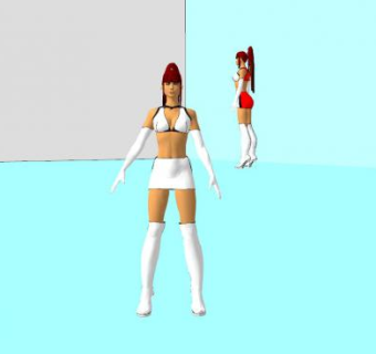 游戏人物女性SU模型下载_sketchup草图大师SKP模型