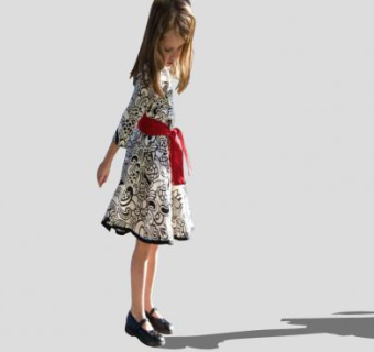 可爱的女孩SU模型下载_sketchup草图大师SKP模型