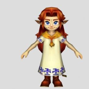 儿童精灵SU模型下载_sketchup草图大师SKP模型