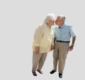 亲吻的老夫妇SU模型下载_sketchup草图大师SKP模型