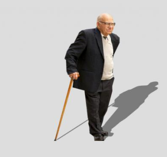 西装老人SU模型下载_sketchup草图大师SKP模型