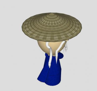 古代胡子老人SU模型下载_sketchup草图大师SKP模型