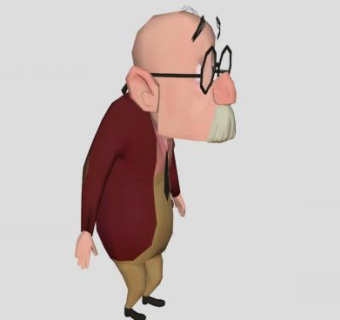 眼睛男性老人SU模型下载_sketchup草图大师SKP模型