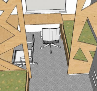 现代儿童卧室SU模型下载_sketchup草图大师SKP模型