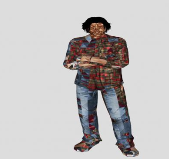 男教师SU模型下载_sketchup草图大师SKP模型