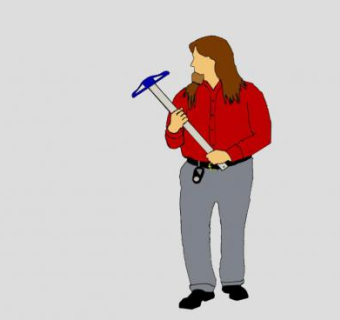 男性建筑教师SU模型下载_sketchup草图大师SKP模型