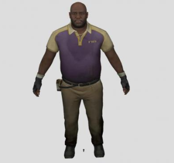 维修男工人SU模型下载_sketchup草图大师SKP模型