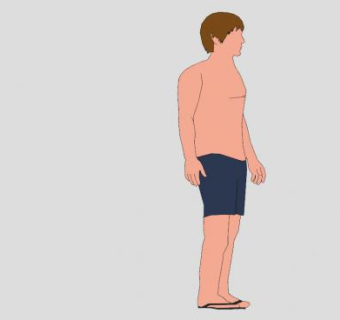 穿泳衣的男人SU模型下载_sketchup草图大师SKP模型