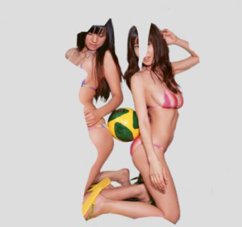 女孩泳衣二人组SU模型下载_sketchup草图大师SKP模型