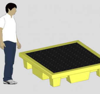 男工人和托盘SU模型下载_sketchup草图大师SKP模型