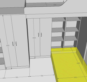 现代白色儿童房装修SU模型下载_sketchup草图大师SKP模型