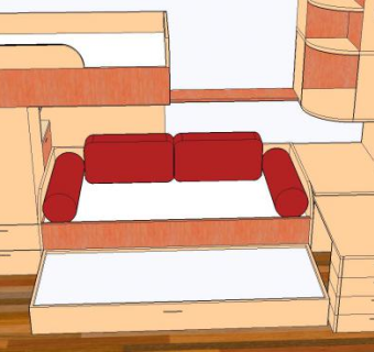 儿童房间卧室SU模型下载_sketchup草图大师SKP模型