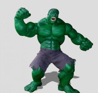 绿巨人人物SU模型下载_sketchup草图大师SKP模型