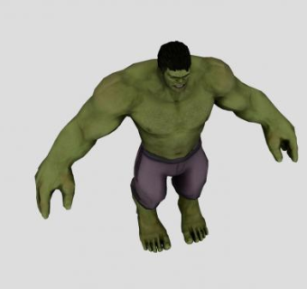 漫威绿巨人SU模型下载_sketchup草图大师SKP模型
