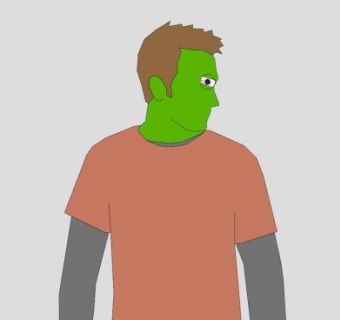 绿巨人男人SU模型下载_sketchup草图大师SKP模型