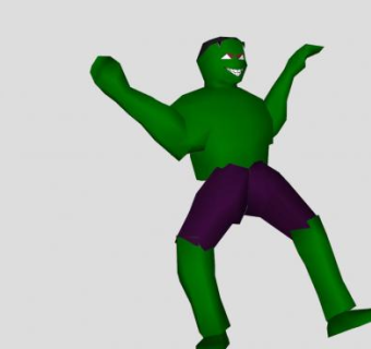 简易绿巨人SU模型下载_sketchup草图大师SKP模型