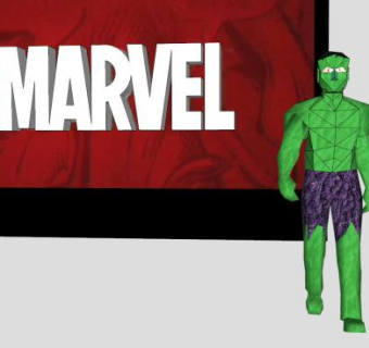 无敌浩克SU模型下载_sketchup草图大师SKP模型