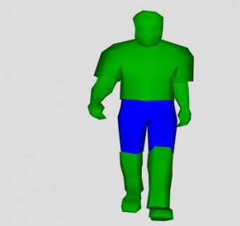 行走的绿巨人SU模型下载_sketchup草图大师SKP模型