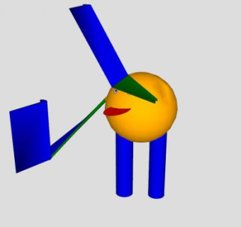 抽象的笑脸人SU模型下载_sketchup草图大师SKP模型