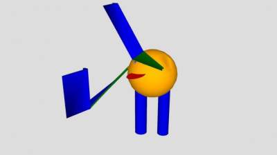 抽象的笑脸人SU模型下载_sketchup草图大师SKP模型