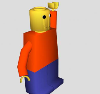 积木机器人SU模型下载_sketchup草图大师SKP模型