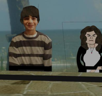 站立的2D人物SU模型下载_sketchup草图大师SKP模型