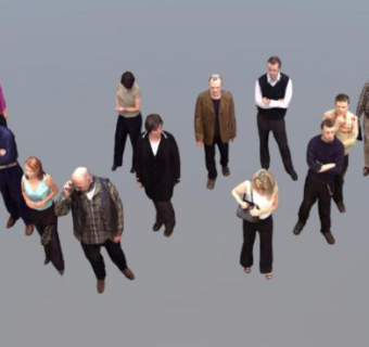 3D人群SU模型下载_sketchup草图大师SKP模型