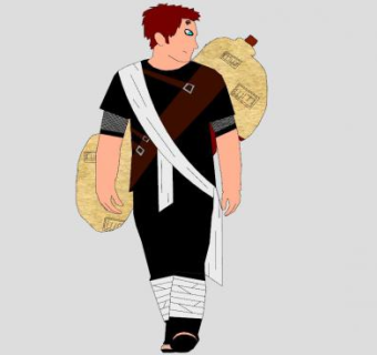 火影忍者动漫人物我爱罗SU模型下载_sketchup草图大师SKP模型