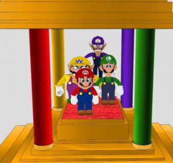 游戏角色马里奥SU模型下载_sketchup草图大师SKP模型