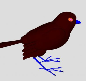 鸟禽麻雀SU模型下载_sketchup草图大师SKP模型