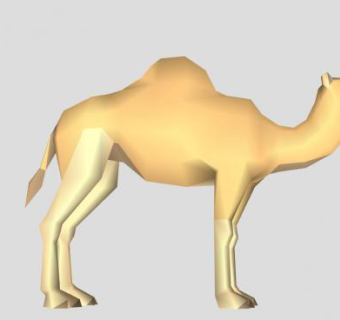 单峰骆驼动物SU模型下载_sketchup草图大师SKP模型