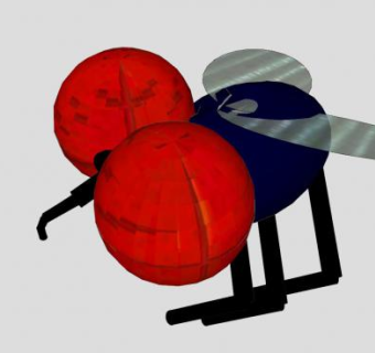 巨大的3D苍蝇SU模型下载_sketchup草图大师SKP模型