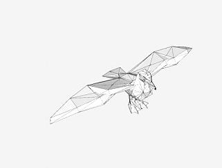 鸟类动物3D海鸥SU模型下载_sketchup草图大师SKP模型