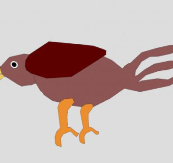 2D鸟类动物SU模型下载_sketchup草图大师SKP模型