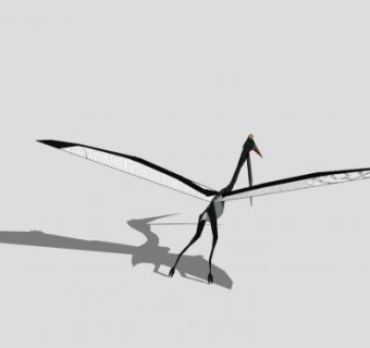 风神翼手龙SU模型下载_sketchup草图大师SKP模型
