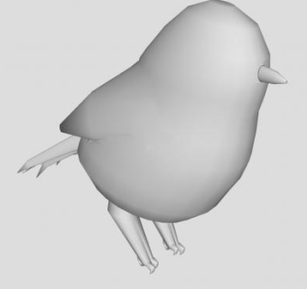 3D小鸟动物SU模型下载_sketchup草图大师SKP模型