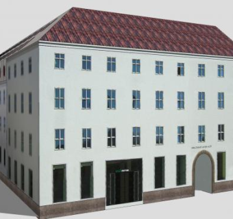 慕尼黑办公室楼房SU模型下载_sketchup草图大师SKP模型