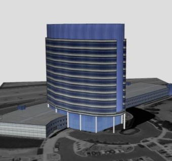 MAX国际总部楼房SU模型下载_sketchup草图大师SKP模型