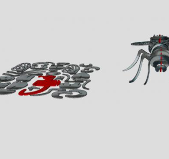 组装的蜜蜂SU模型下载_sketchup草图大师SKP模型